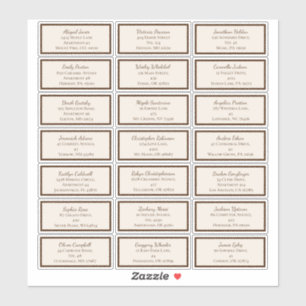 Etiquetas de dirección de invitado de Baby Shower