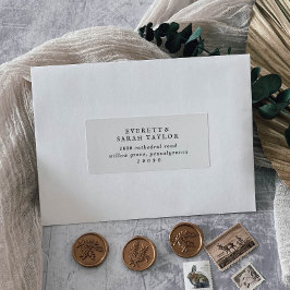 Etiquetas de dirección de invitado de Boda de guio