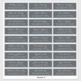 Etiquetas de dirección de invitado de Boda de pers