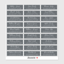 Etiquetas de dirección de invitado de Boda de pers