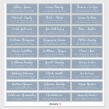 Etiquetas de dirección de invitado de Boda de pers