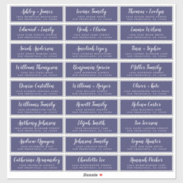 Etiquetas de dirección de invitado de Boda de pers