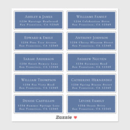 Etiquetas de dirección de invitado de Boda de pers