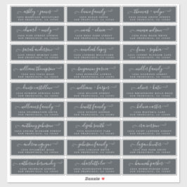 Etiquetas de dirección de invitado de Boda de pers