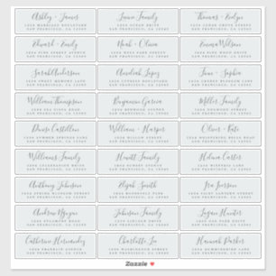 Etiquetas de dirección de invitado de Boda de pers