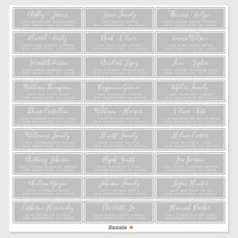 Etiquetas de dirección de invitado de Boda de pers