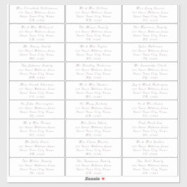 Etiquetas de dirección de invitado de personalizab