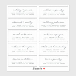 Etiquetas de dirección de invitado de script ORDEN