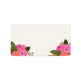 Etiquetas de dirección de jardín vintage (en blanc