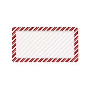 Etiquetas de dirección de la raya del bastón de