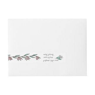 Etiquetas de dirección de lienzos de época