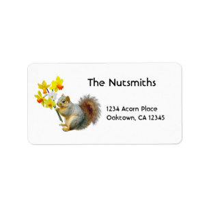 Etiquetas de dirección de los narcisos de la