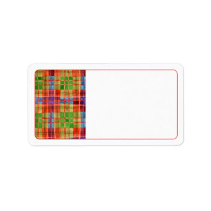 Etiquetas de dirección de MAC RAE TARTAN