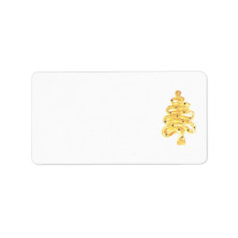 Etiquetas de dirección de Navidad arte y diseño
