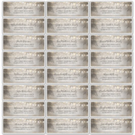 Etiquetas de dirección de nombre de invitado del B