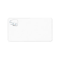 Etiquetas de dirección de oso polar