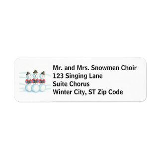 Etiquetas de dirección de Personalizado de Snowmen