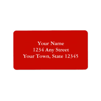 Etiquetas de dirección de personalizado - Rojo bri