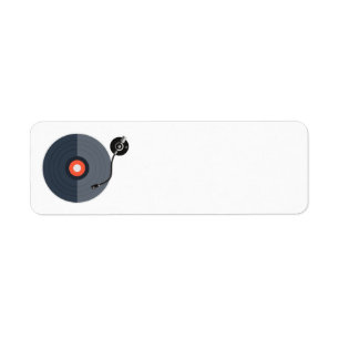 Etiquetas de dirección de registro de vinilo