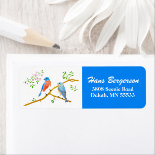 Etiquetas de Dirección de Regreso de Azulejos