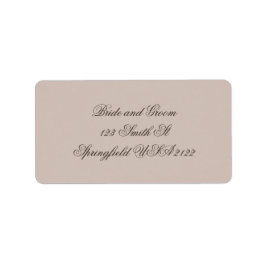 Etiquetas de Dirección de Regreso de Boda de Arte 