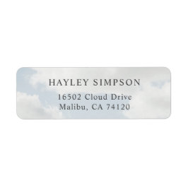 Etiquetas de dirección de regreso de la fiesta Clo