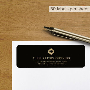 Etiquetas de dirección de retorno con logotipo de 