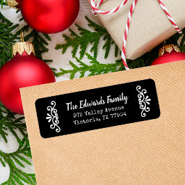 Etiquetas de dirección de retorno de flourish en n