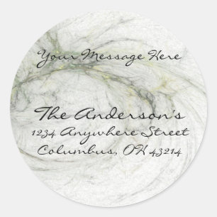 Etiquetas de dirección de retorno de fondo de resu