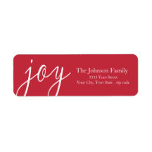 Etiquetas de dirección de retorno de la alegría ro