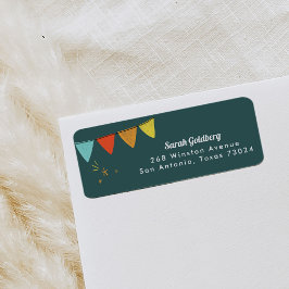 Etiquetas de dirección de retorno de la muestra má