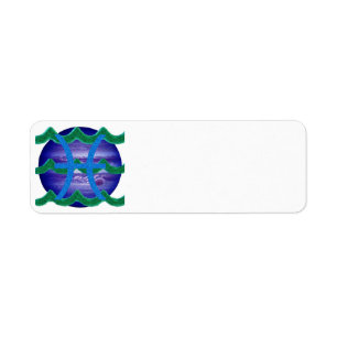 Etiquetas de dirección de retorno de Piscis