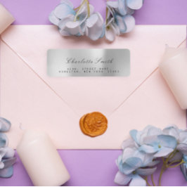 Etiquetas de dirección de retorno de Relieve metal