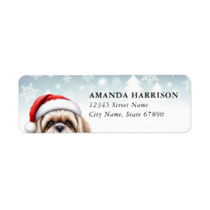 Etiquetas de dirección de retorno de Shih Tzu