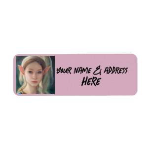 ETIQUETAS DE DIRECCIÓN DE RETORNO DEL CHICA ELF DE
