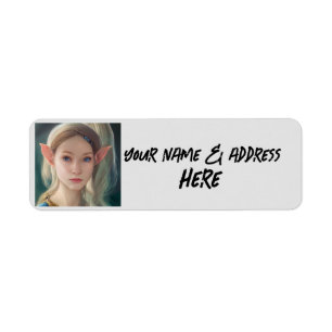ETIQUETAS DE DIRECCIÓN DE RETORNO DEL CHICA ELF DE