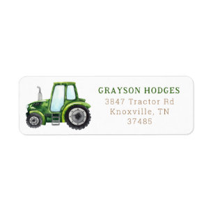 Etiquetas de dirección de retorno del tractor de g