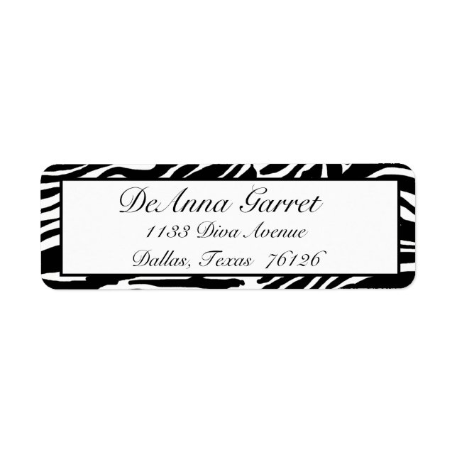 Etiquetas de dirección de retorno que se han vuelt (Frente)