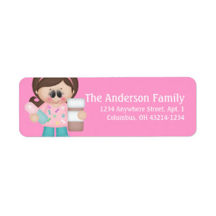 Etiquetas de dirección de retorno técnico de asist