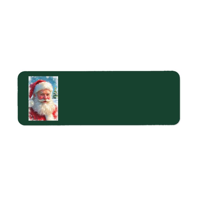 Etiquetas de dirección de Santa Claus (Frente)