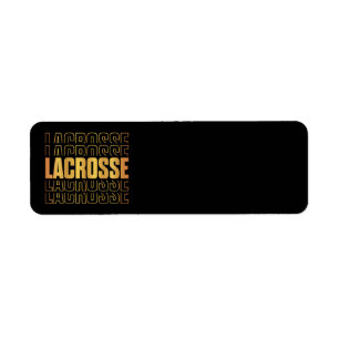 Etiquetas de dirección de texto de Lacrosse