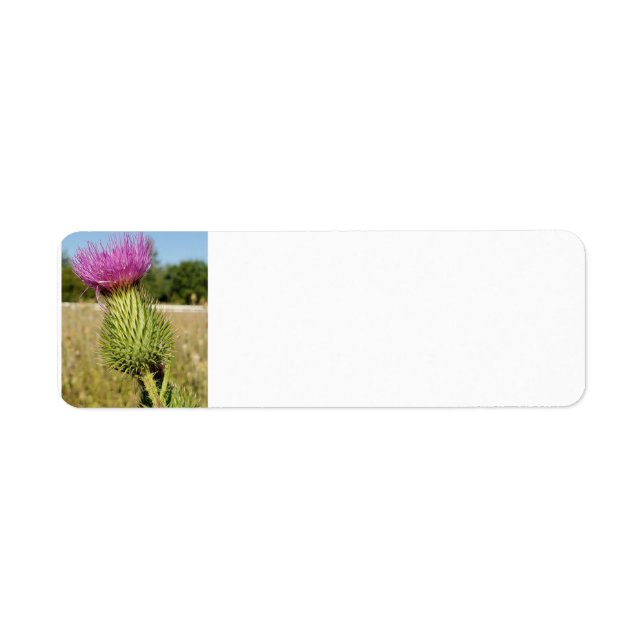 Etiquetas de dirección de Thistle de Burdock (Frente)