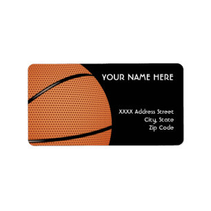 Etiquetas de dirección del baloncesto