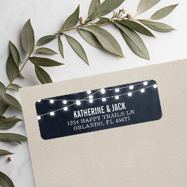 Etiquetas de dirección del Boda de las luces de ca