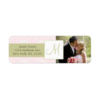Etiquetas de dirección del Boda fotográfico de mon