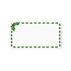 Etiquetas de dirección del navidad