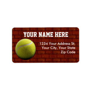 Etiquetas de dirección del tenis