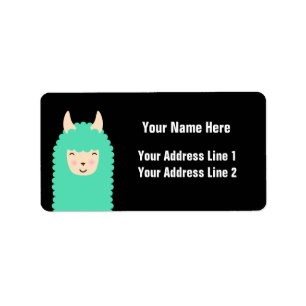 Etiquetas de dirección felices de la llama del