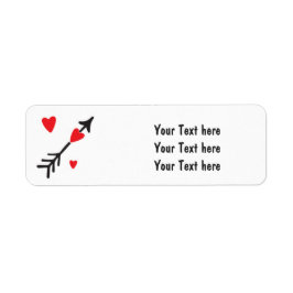 Etiquetas de dirección lindas de San Valentín con 