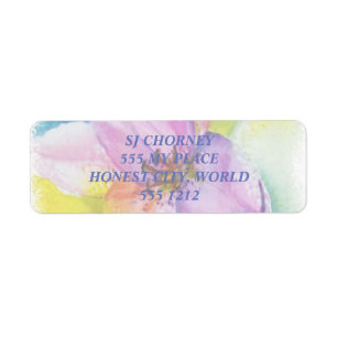 ETIQUETAS DE DIRECCIÓN NEON LILY RETURE